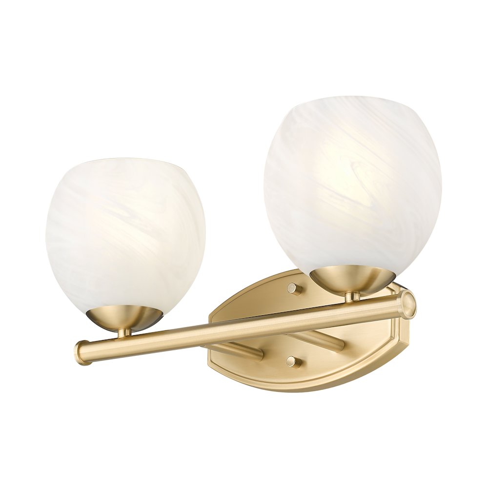 Z-Lite 2 Light Vanity, Modern Gold. Picture 3