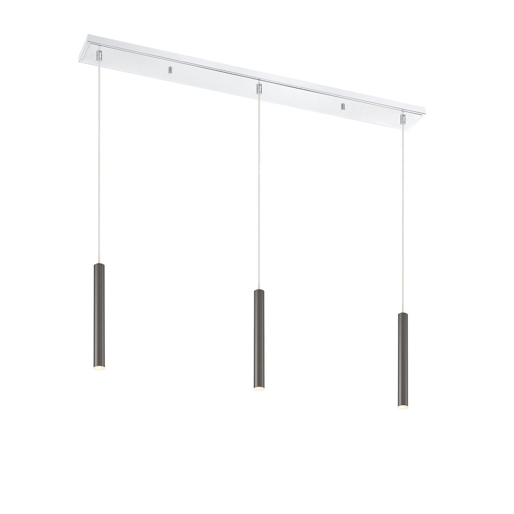 Z-Lite 3 Light Linear Chandelier. Picture 1