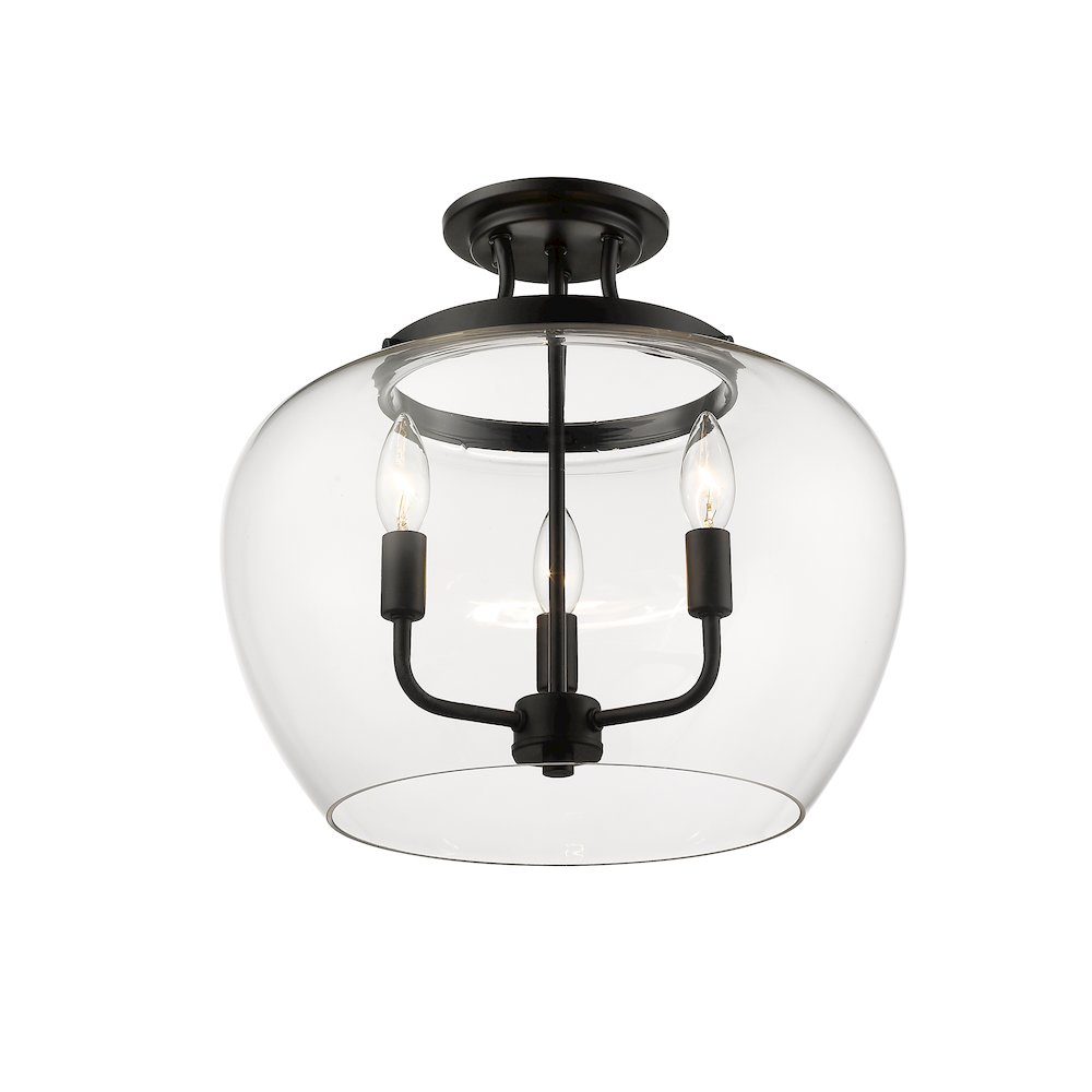 Z-Lite 3 Light Semi Flush Mount. Picture 3