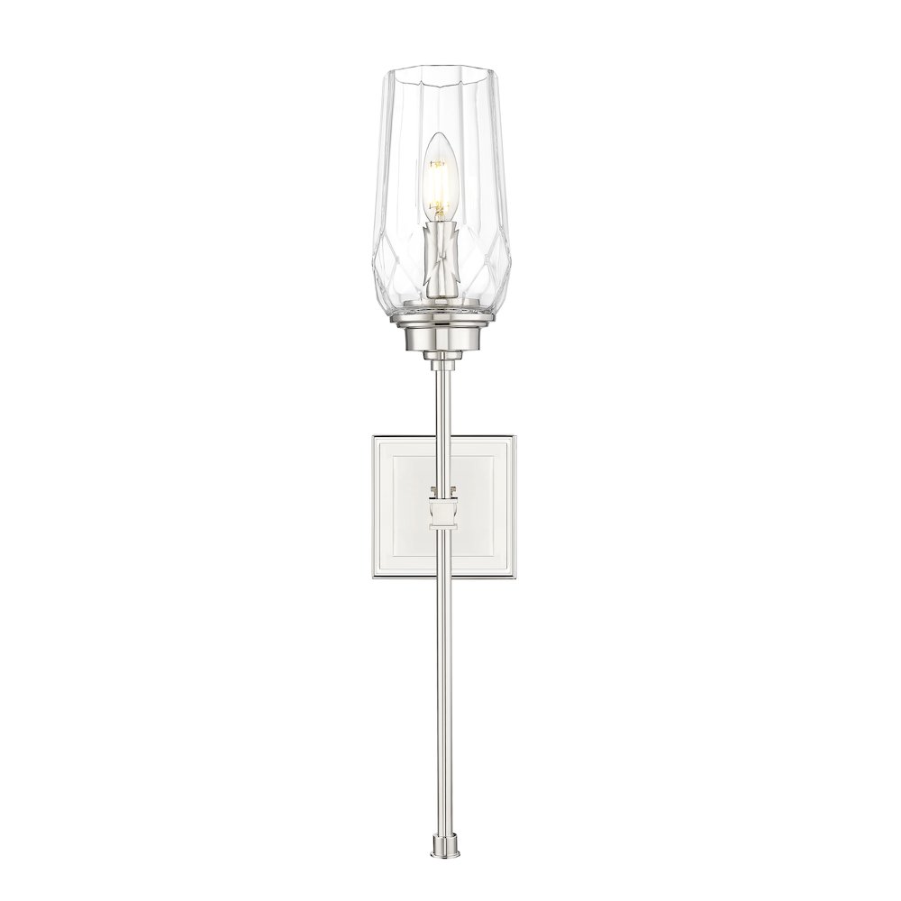 Z-Lite 1 Light Wall Sconce, Polished Nickel. Picture 2