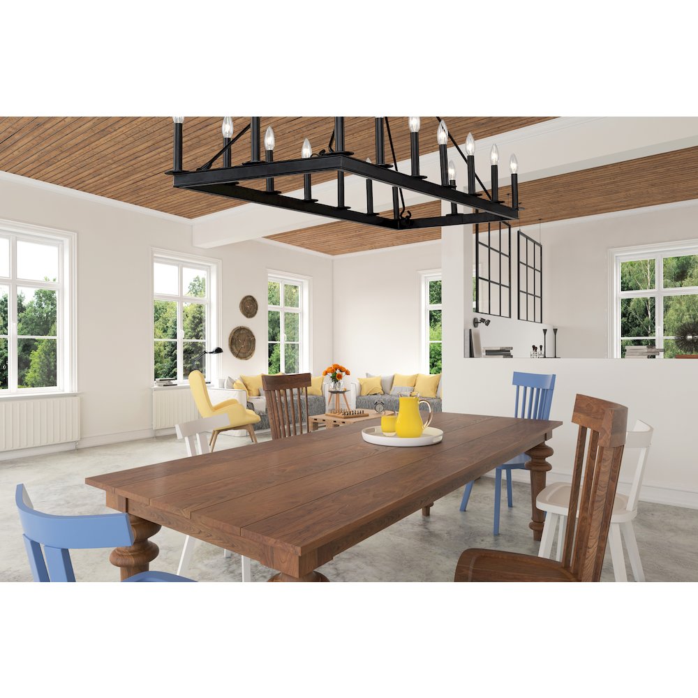 Z-Lite 16 Light Linear Chandelier. Picture 7