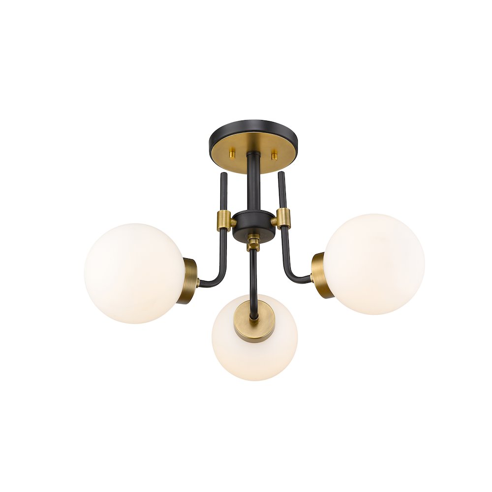 Z-Lite 3 Light Semi Flush Mount. Picture 3