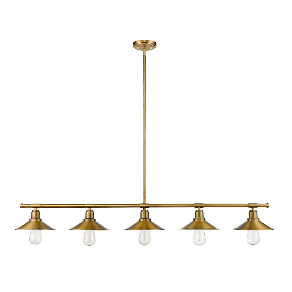 Z-Lite 5 Light Linear Chandelier. Picture 4
