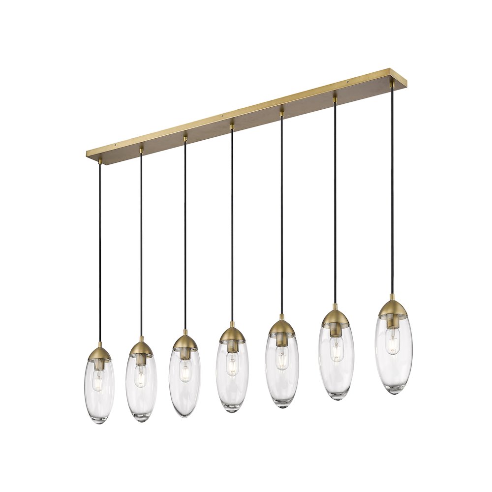 Z-Lite 7 Light Linear Chandelier. Picture 3