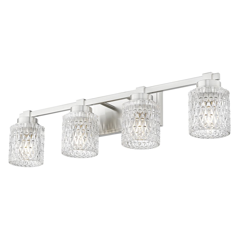 Z-Lite 4 Light Vanity, Brushed Nickel. Picture 3