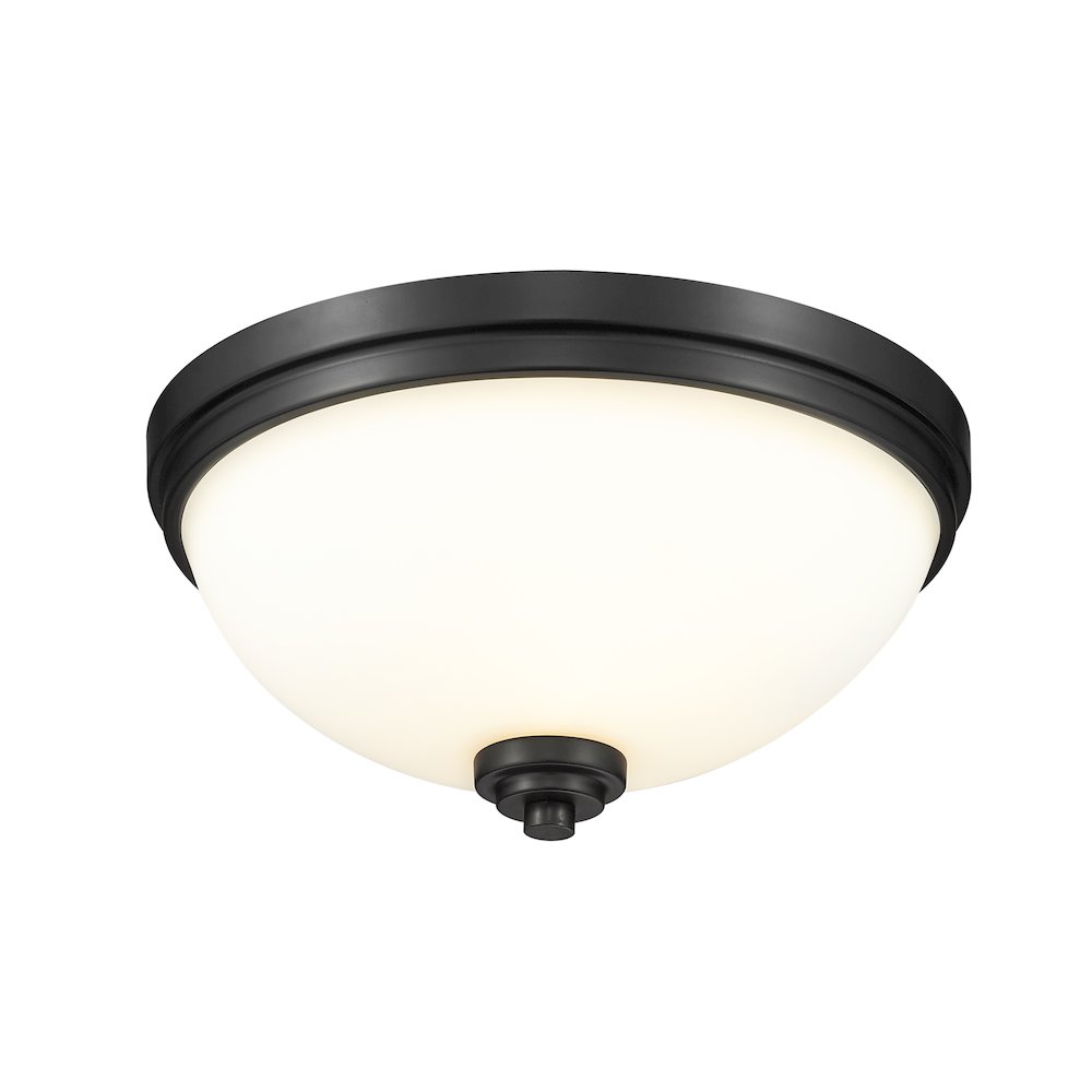 Z-Lite 3 Light Flush Mount. Picture 1