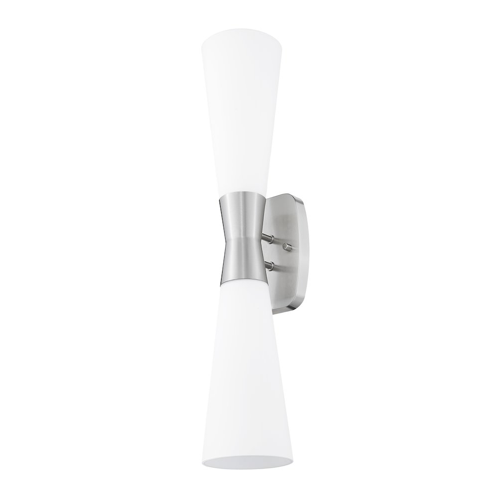 Z-Lite 2 Light Wall Sconce, Brushed Nickel. Picture 7