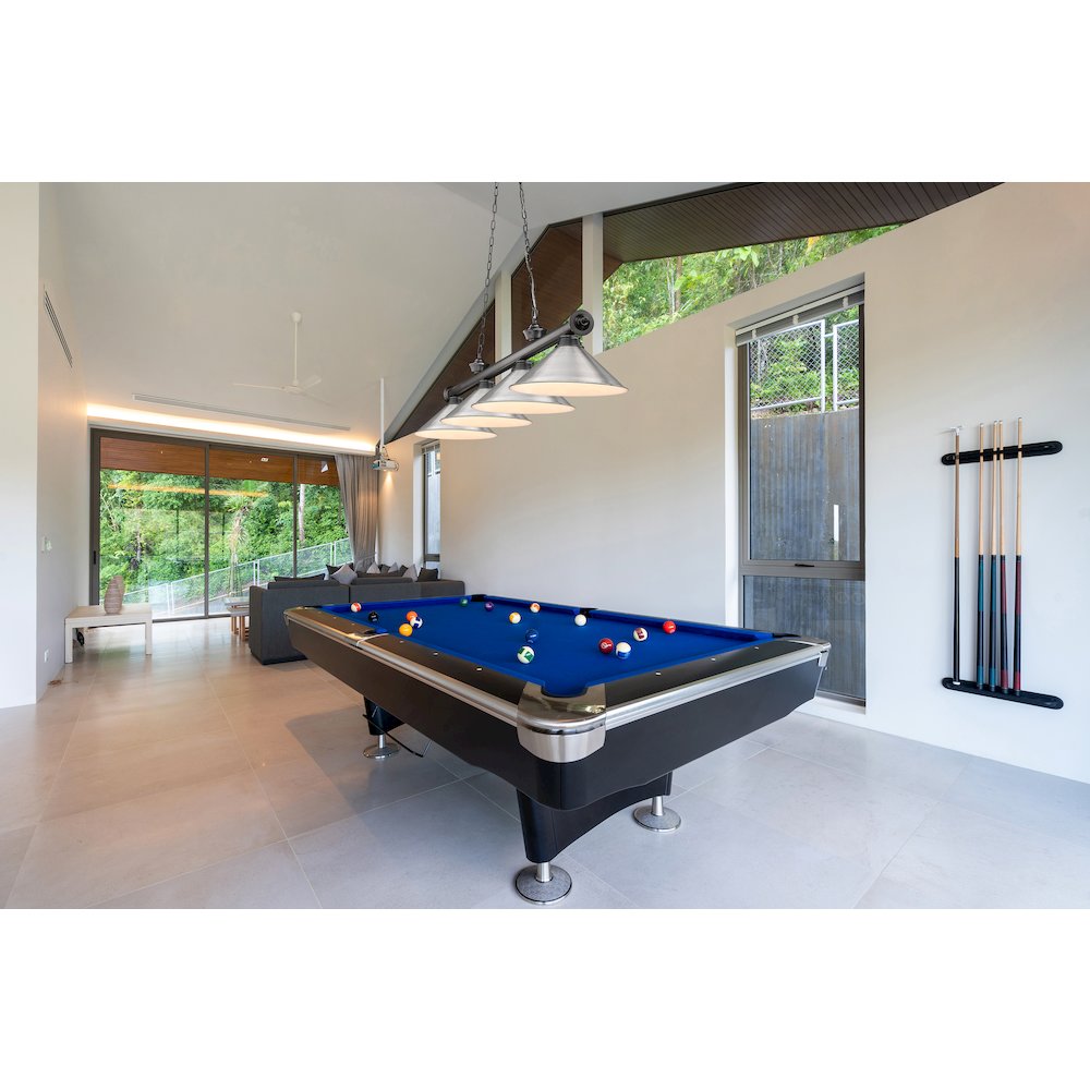 Z-Lite Cordon 4 Light Billiard, Steel Frame, Brushed Nickel Shade Color. Picture 7