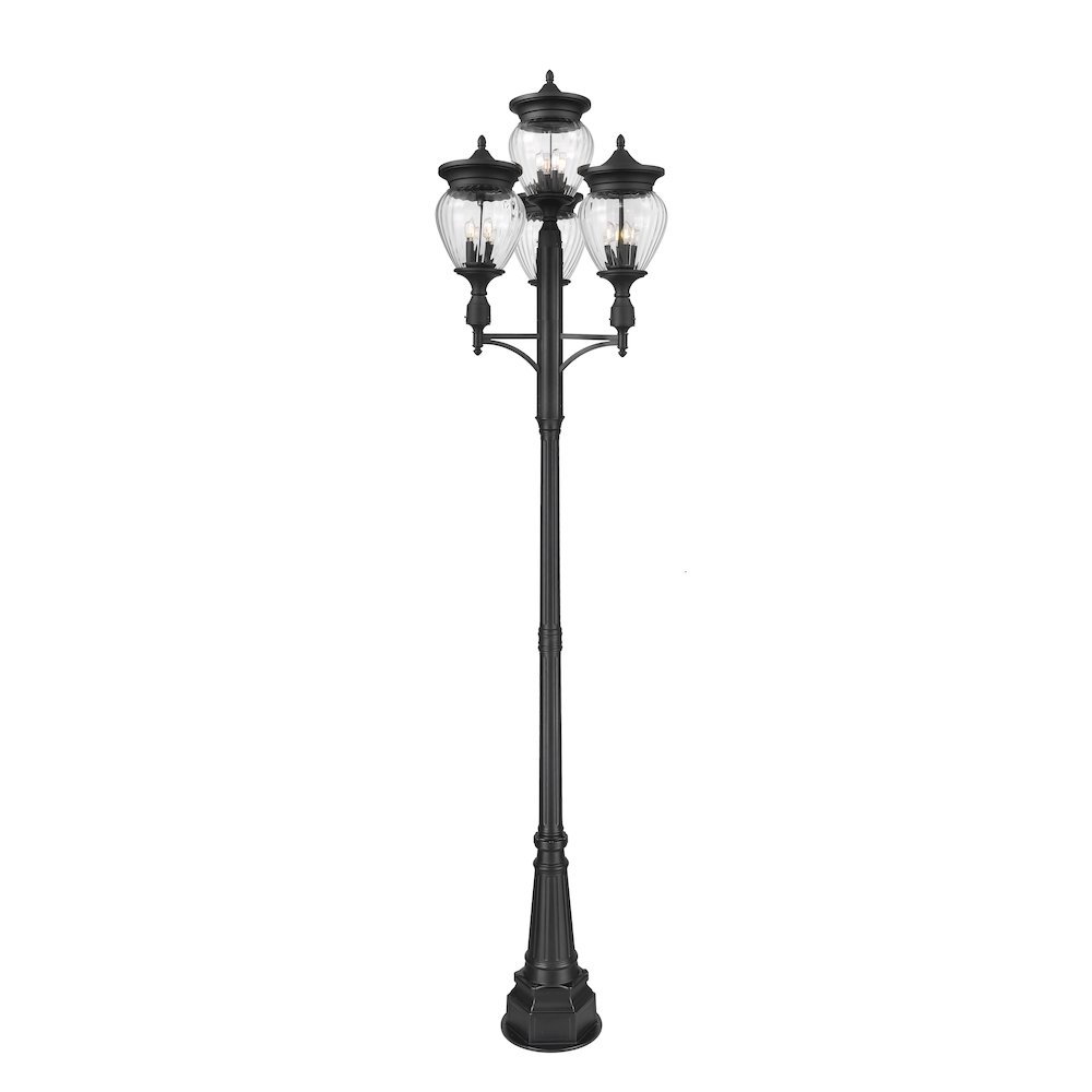 Z-Lite 4 Light Outdoor Post Mounted Fixture. Picture 3