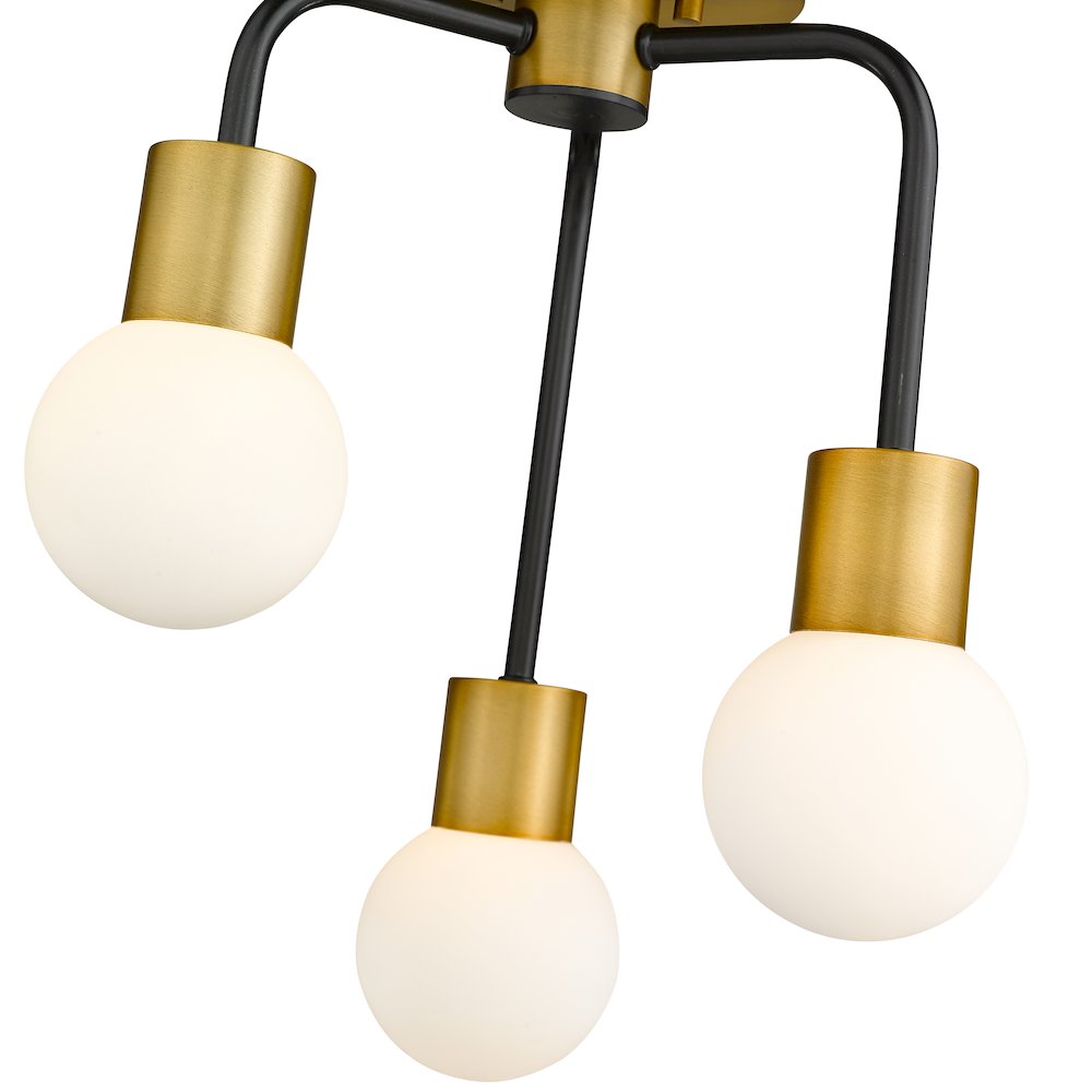 Z-Lite 3 Light Semi Flush Mount. Picture 4
