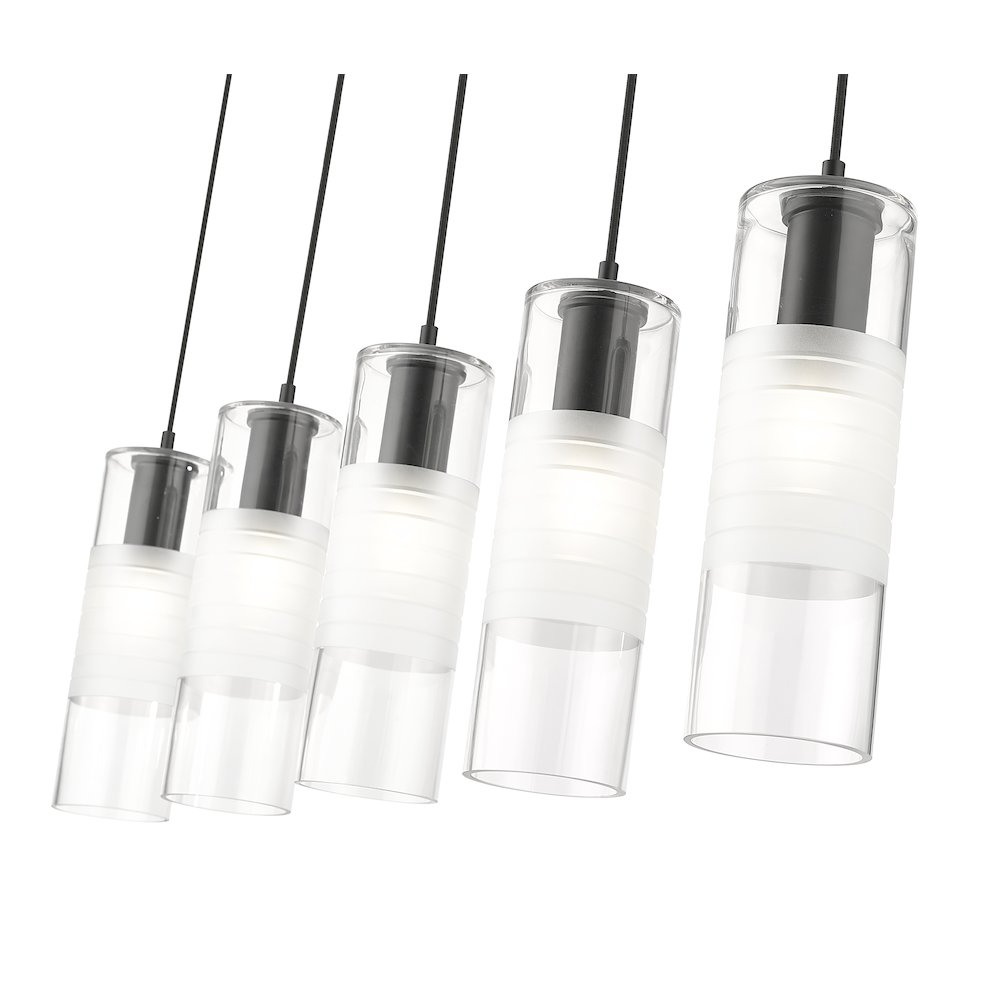Z-Lite 5 Light Linear Chandelier. Picture 4