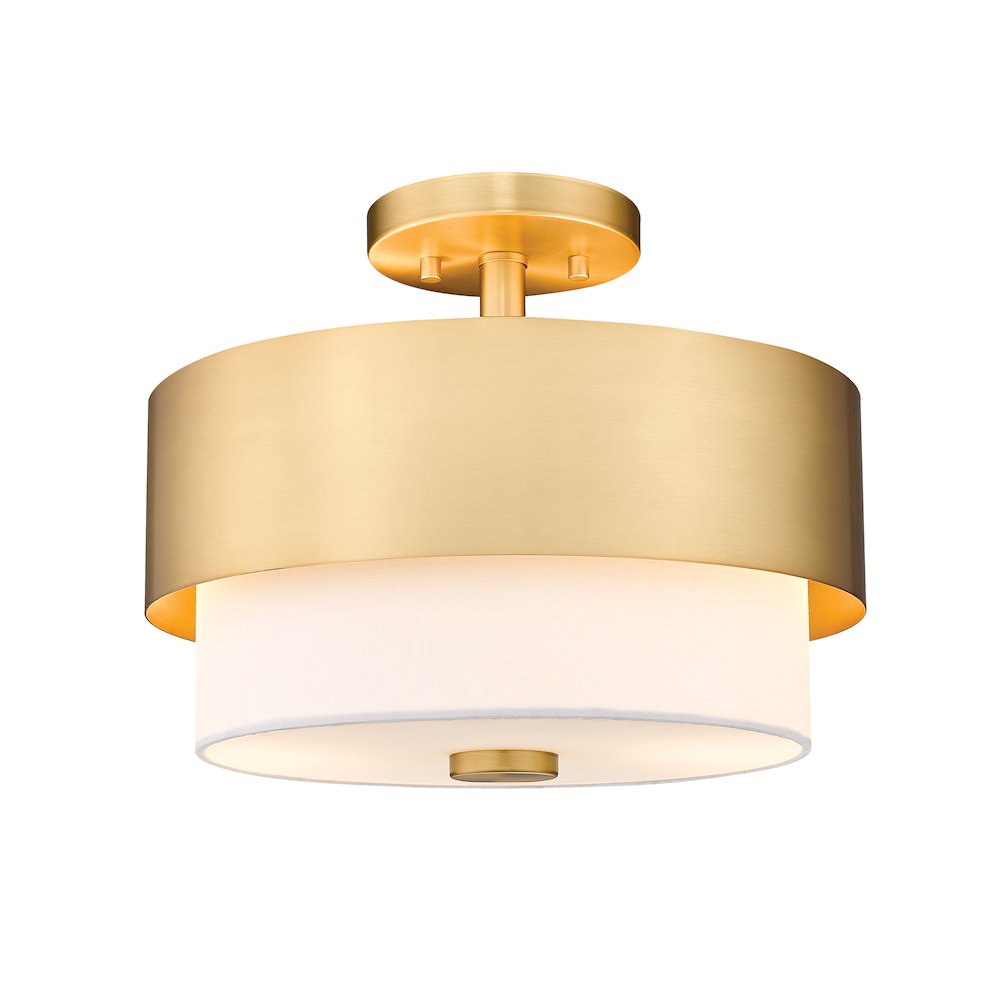 Z-Lite 2 Light Semi Flush Mount. Picture 1