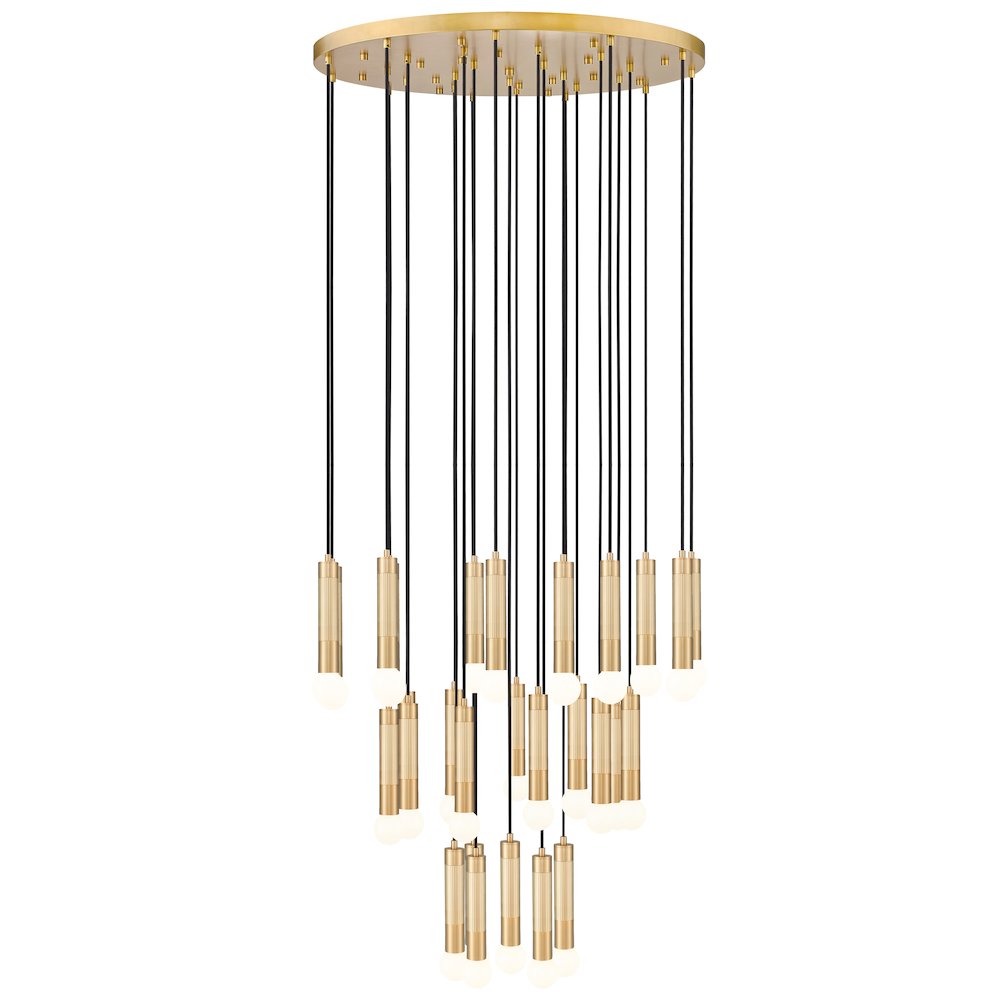 Z-Lite Stari 27 Light Chandelier in Modern Gold color, Steel frame. Picture 1
