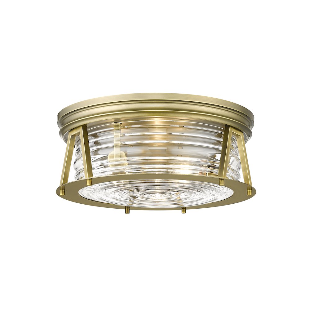 Z-Lite 3 Light Flush Mount. Picture 1