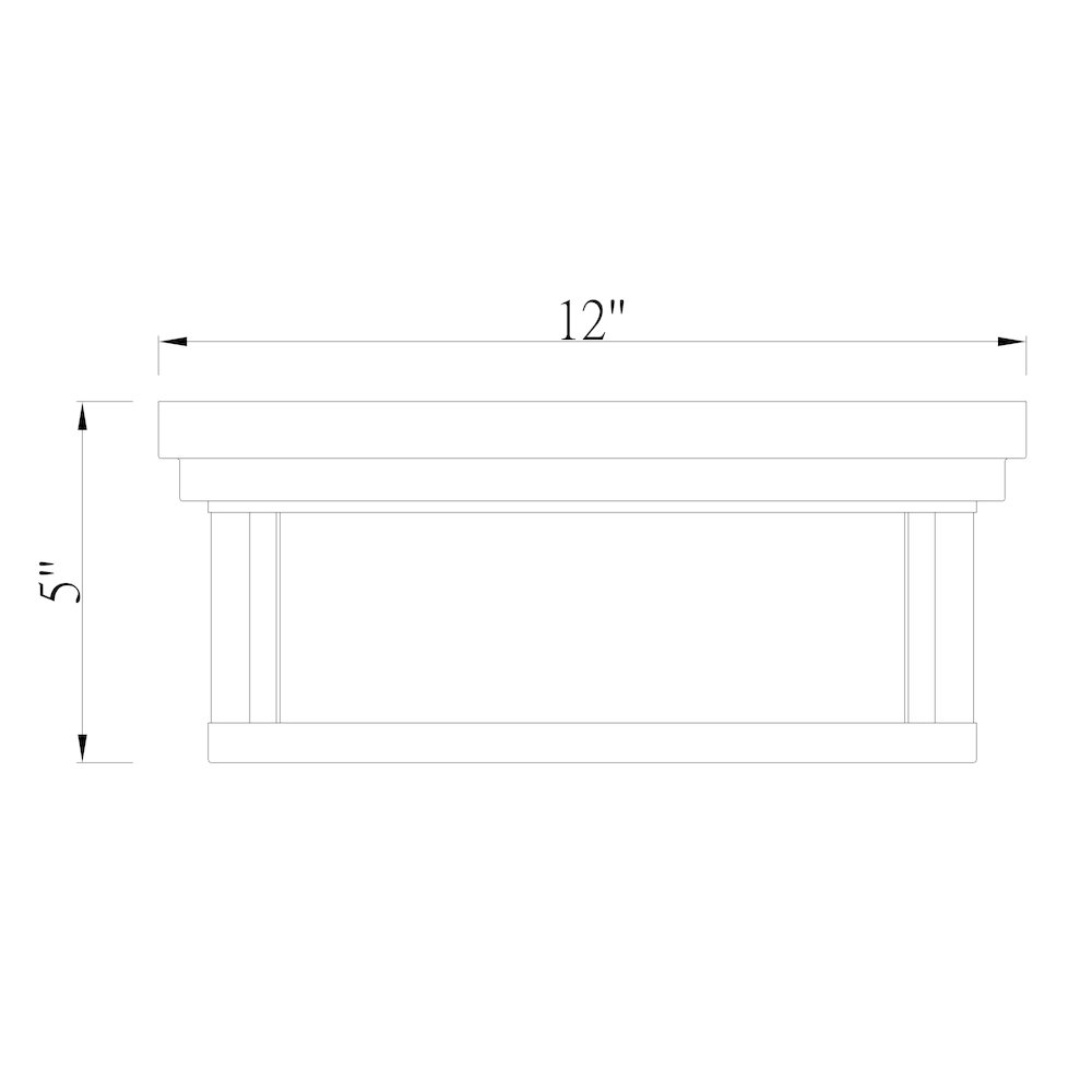 Z-Lite 2 Light Flush Mount. Picture 8