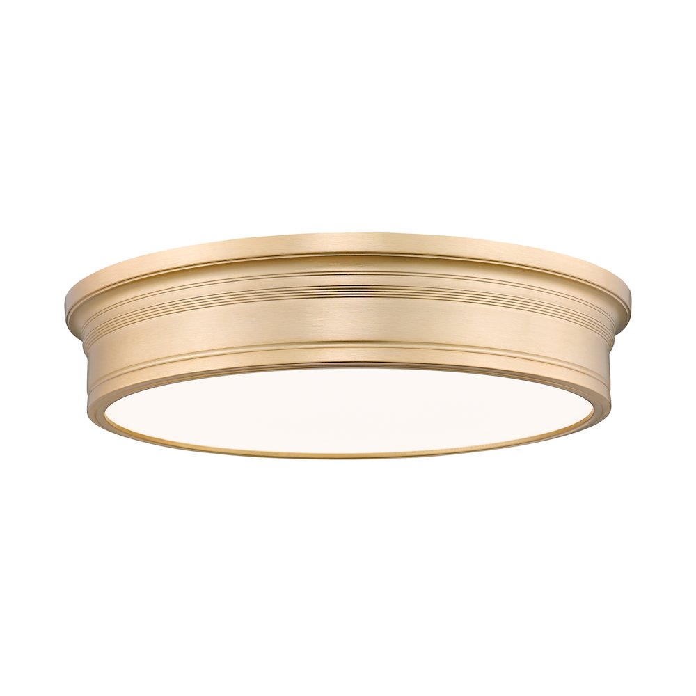 Z-Lite 1 Light Flush Mount, Modern Gold. Picture 1