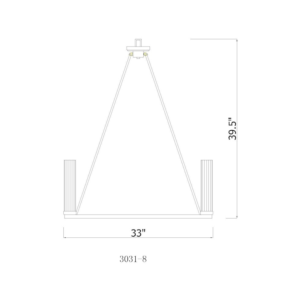 Z-Lite 8 Light Chandelier. Picture 8