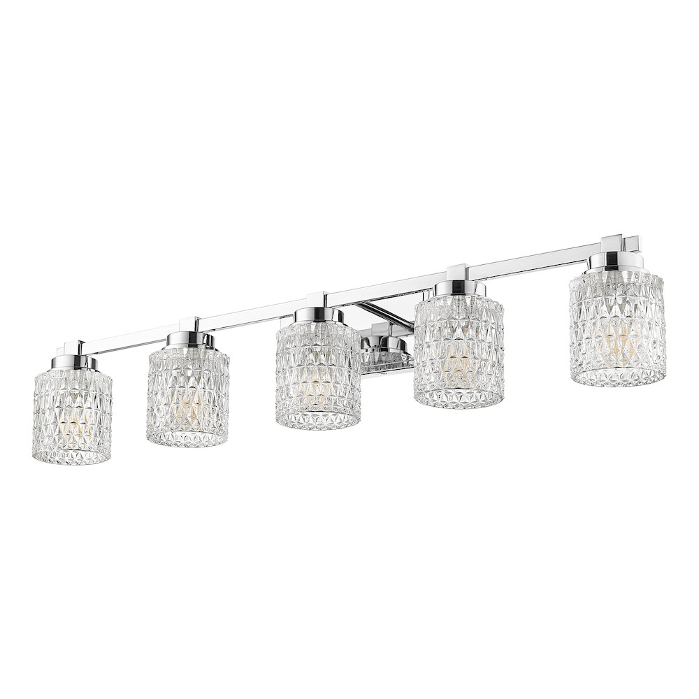 Z-Lite 5 Light Vanity, Chrome. Picture 7