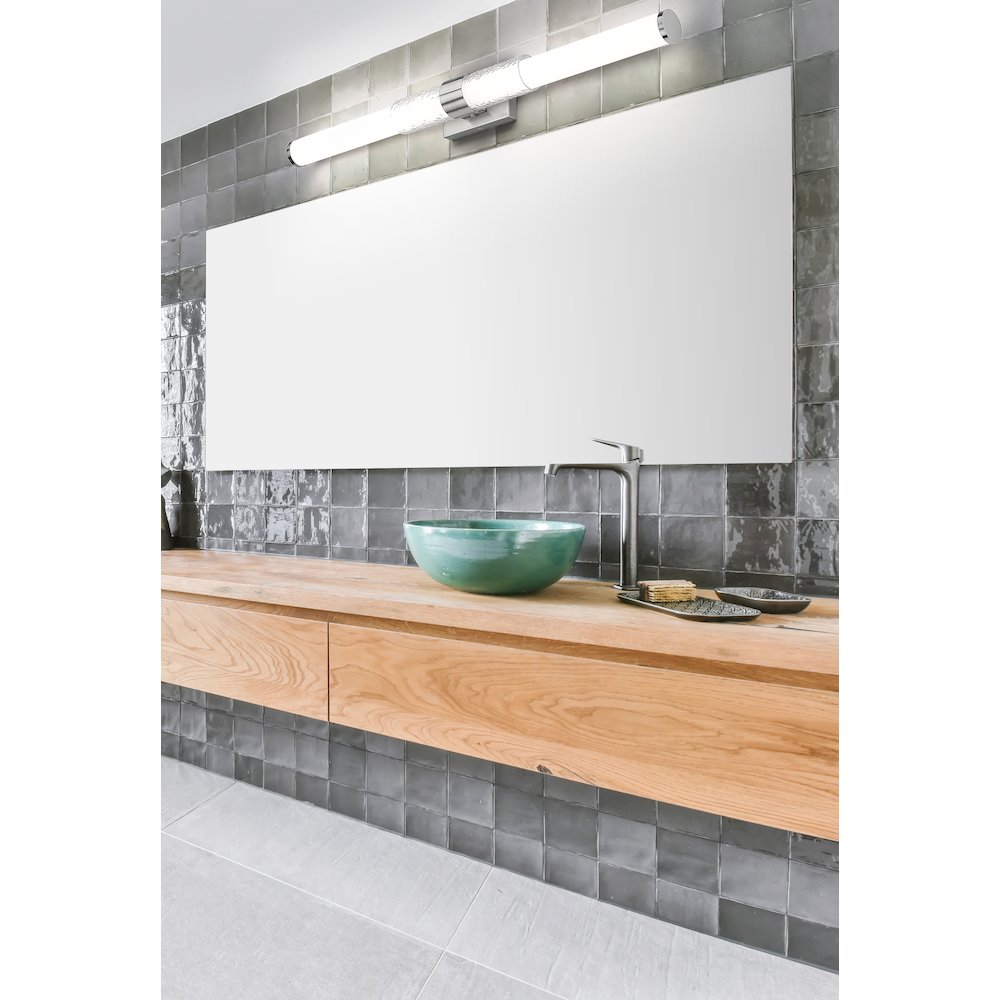 Z-Lite Egon 1 Light Vanity in Brushed Nickel color, Steel frame. Picture 6