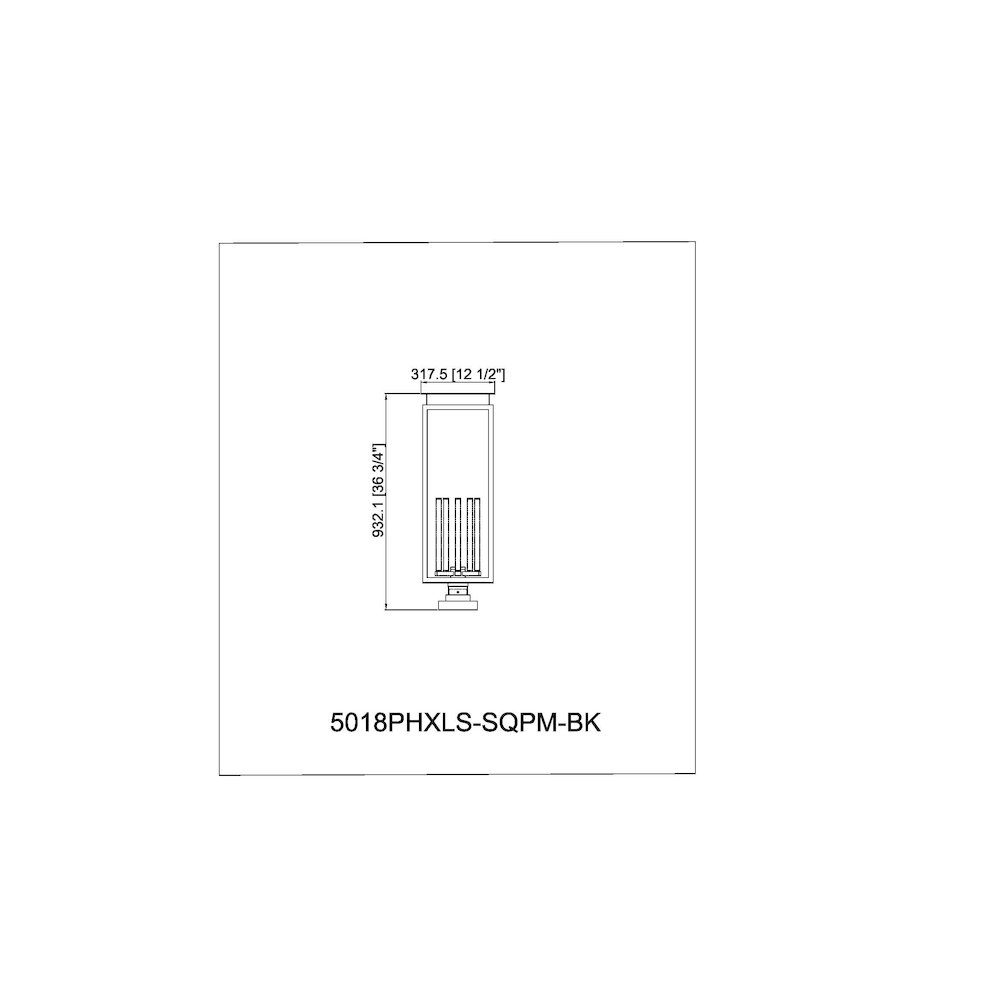 Z-Lite 5 Light Outdoor Pier Mounted Fixture. Picture 8