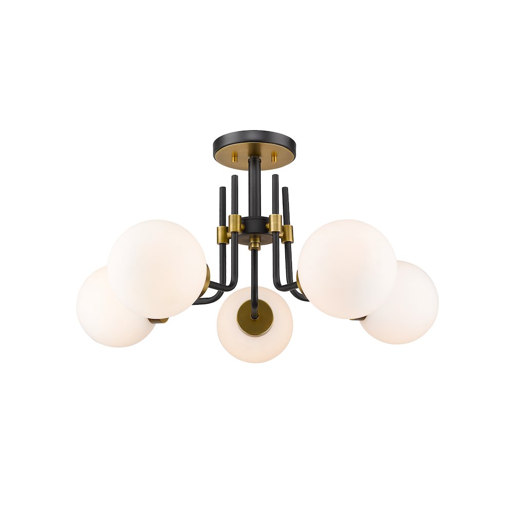 Z-Lite 5 Light Semi Flush Mount. Picture 1