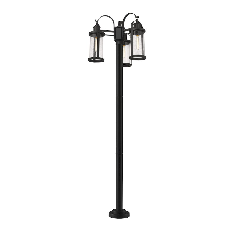 Z-Lite 3 Light Outdoor Post Mounted Fixture. Picture 2