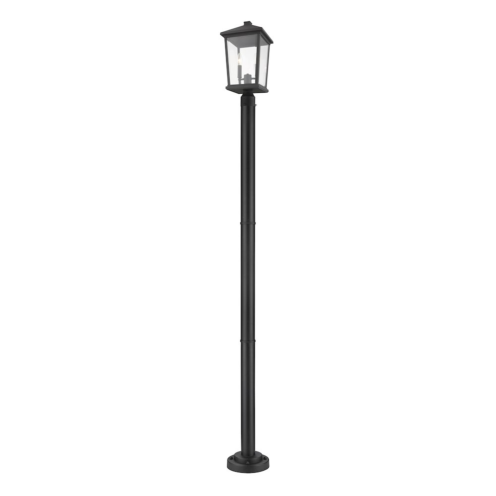 Z-Lite 2 Light Outdoor Post Mounted Fixture. Picture 1