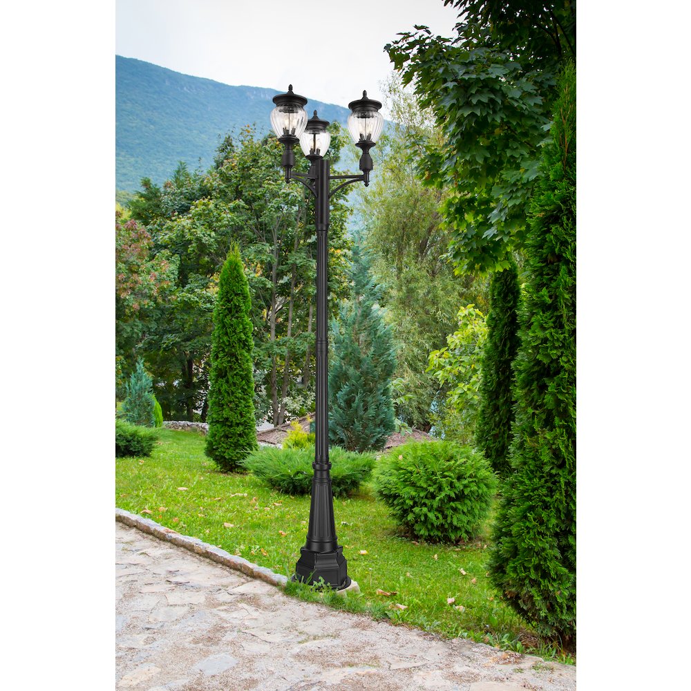 Z-Lite 3 Light Outdoor Post Mounted Fixture. Picture 7