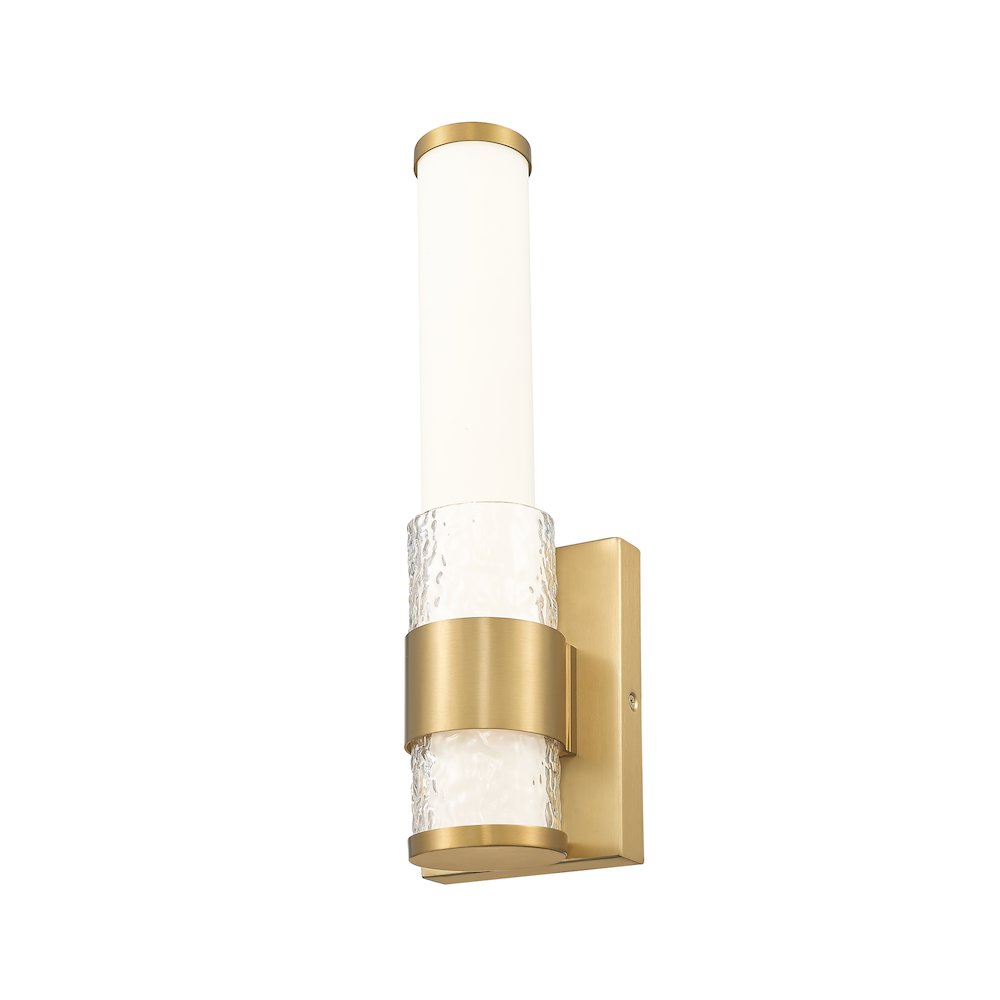 Z-Lite Egon 1 Light Wall Sconce in Modern Gold color, Steel frame. Picture 2