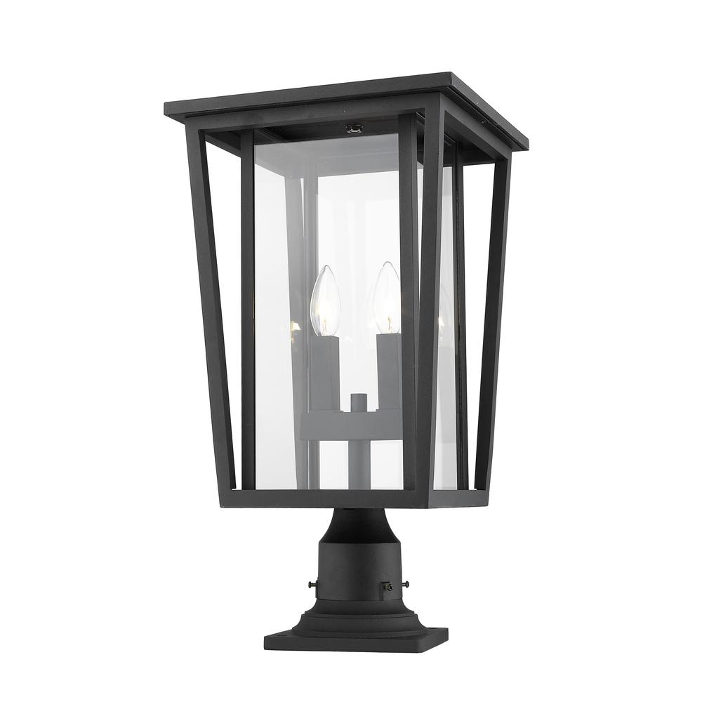 2 Light Outdoor Pier Mounted Fixture. Picture 1