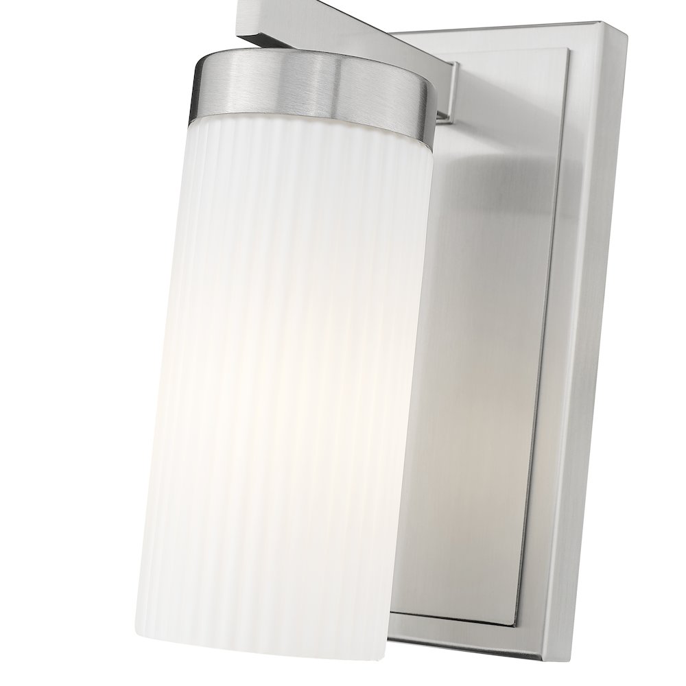 Z-Lite Danica 1 Light Wall Sconce in Brushed Nickel color, Steel frame. Picture 4