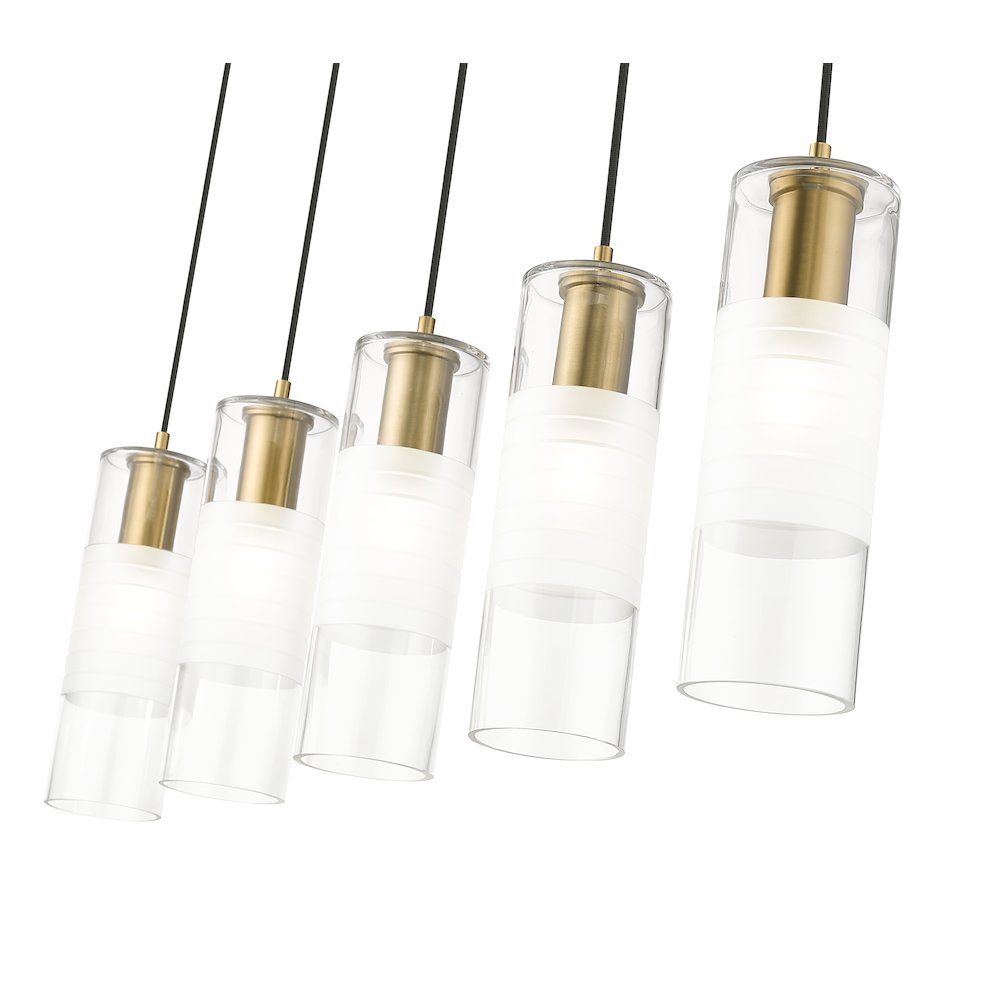Z-Lite 5 Light Linear Chandelier. Picture 4
