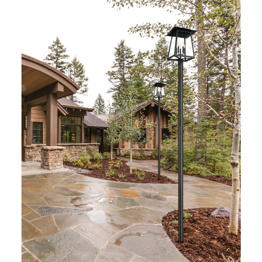 Z-Lite 5 Light Outdoor Post Mounted Fixture. Picture 6