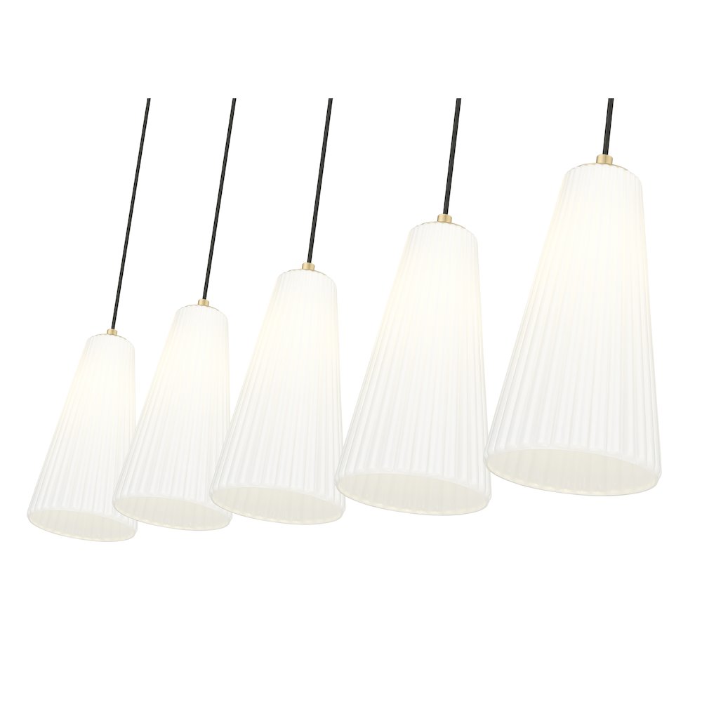 Z-Lite 5 Light Linear Chandelier. Picture 4