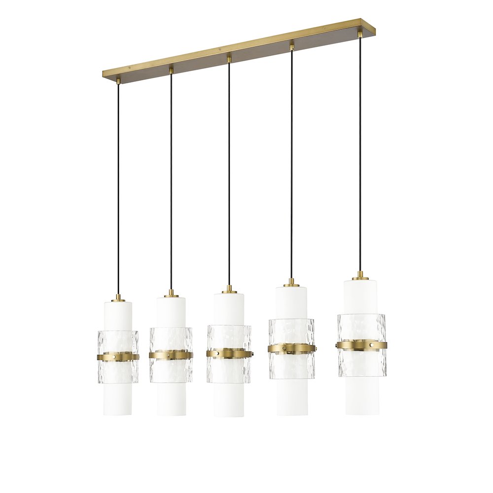 Z-Lite 5 Light Linear Chandelier. Picture 5