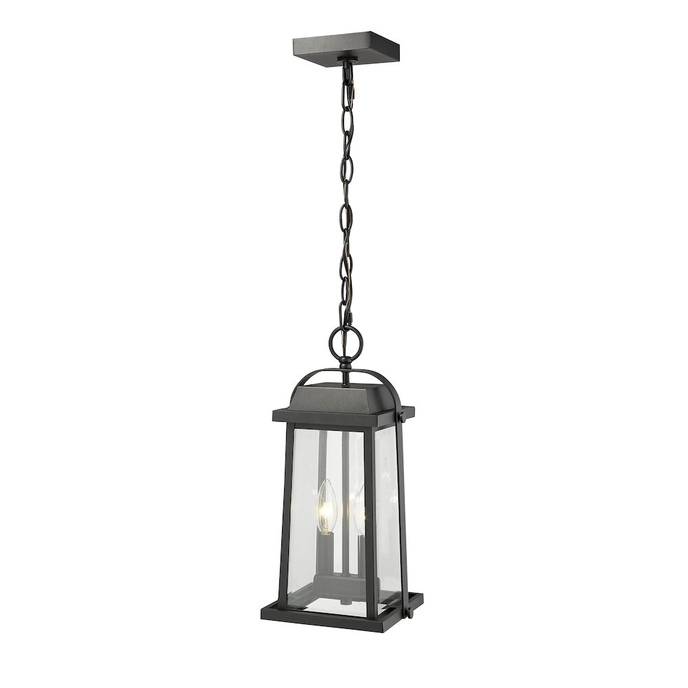 Z-Lite 2 Light Outdoor Chain Mount Ceiling Fixture. Picture 4