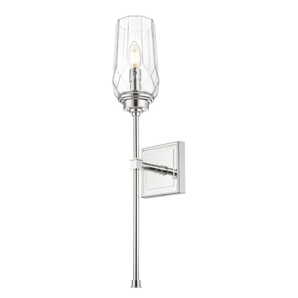 Z-Lite 1 Light Wall Sconce, Polished Nickel. Picture 3