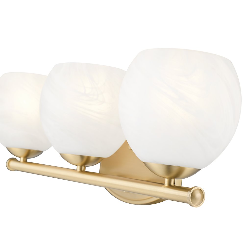 Z-Lite 3 Light Vanity, Modern Gold. Picture 4