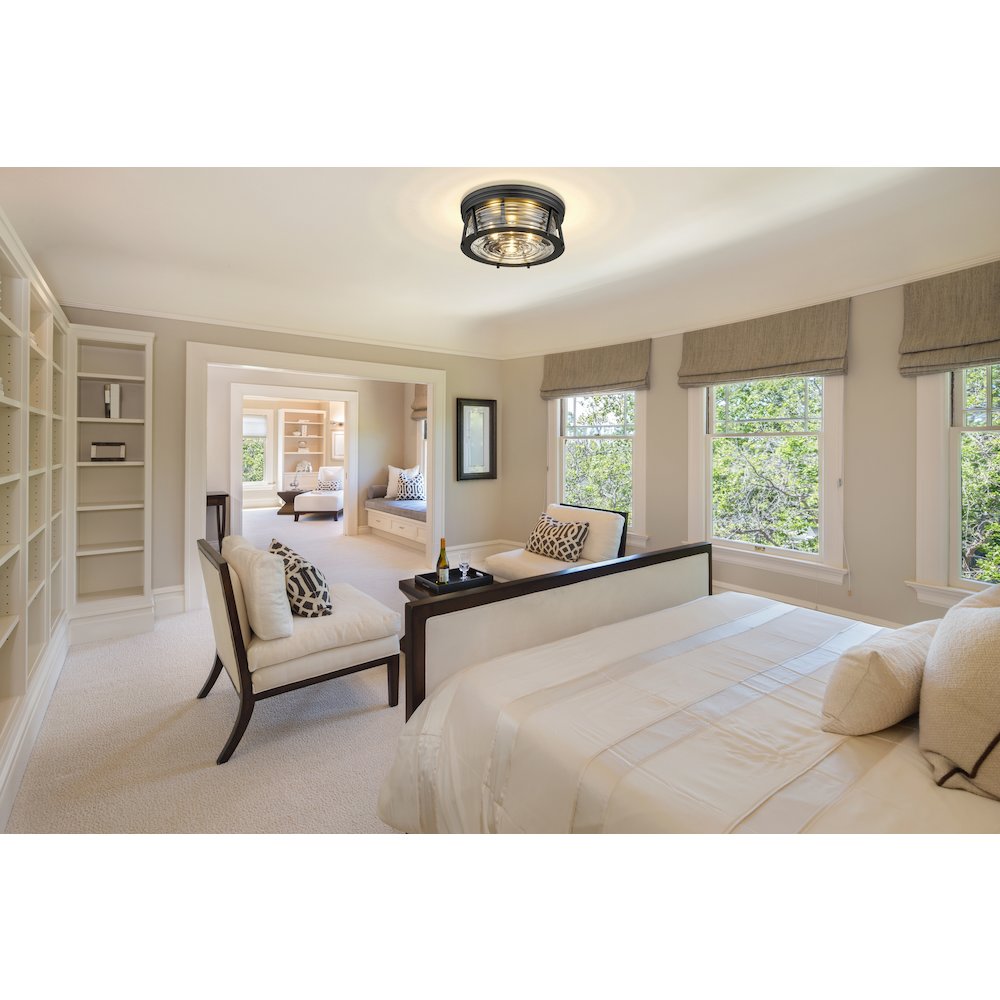 Z-Lite 3 Light Flush Mount. Picture 6