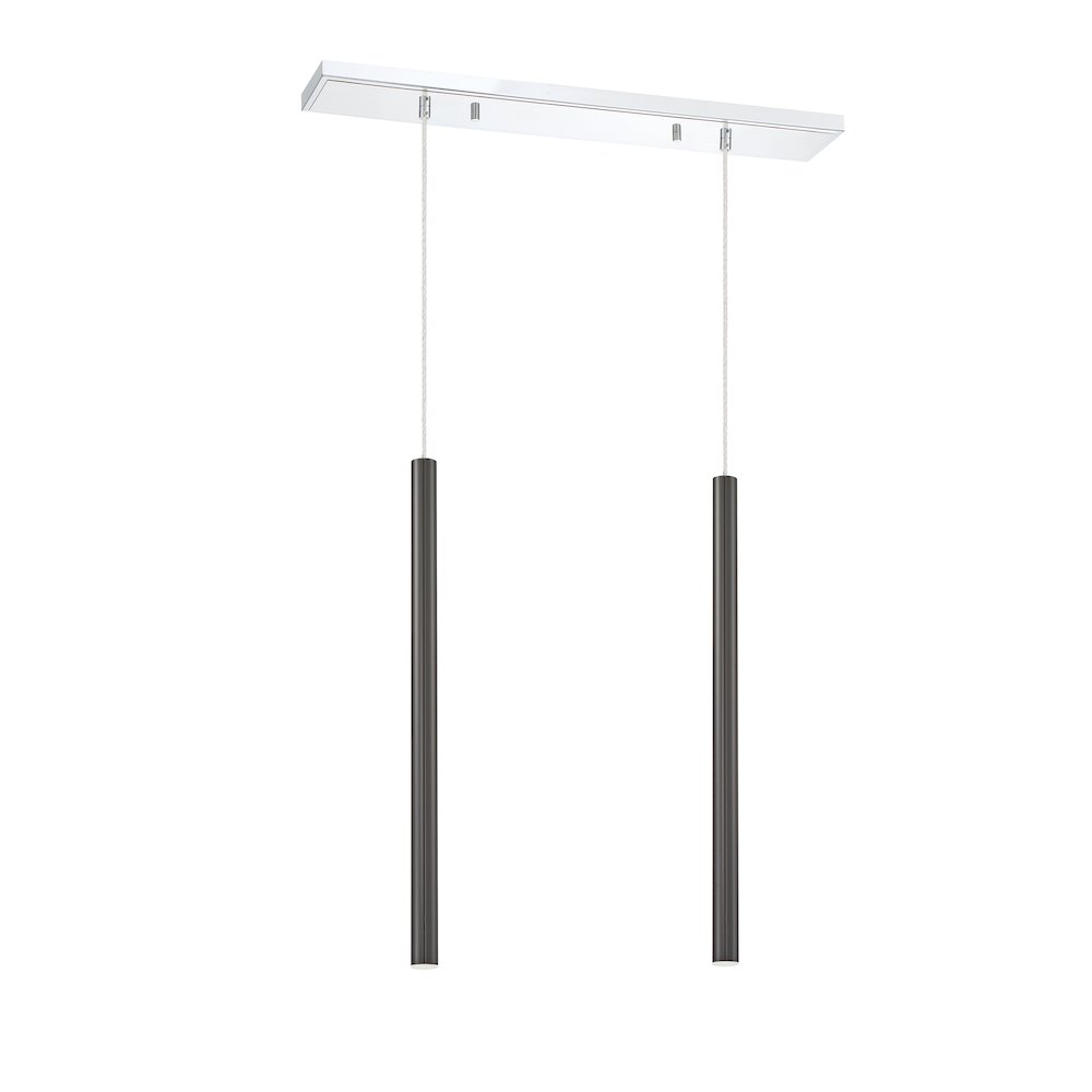 Z-Lite 2 Light Linear Chandelier. Picture 5
