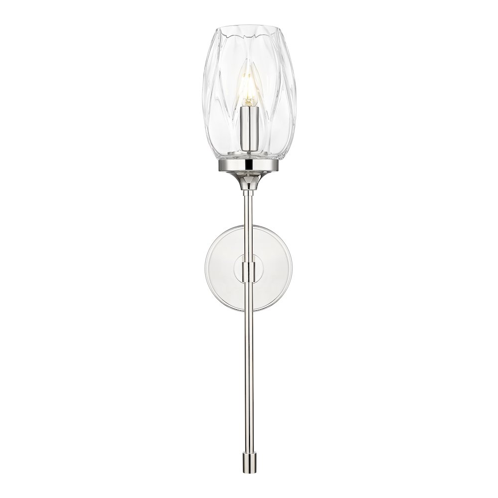 Z-Lite 1 Light Wall Sconce, Polished Nickel. Picture 2