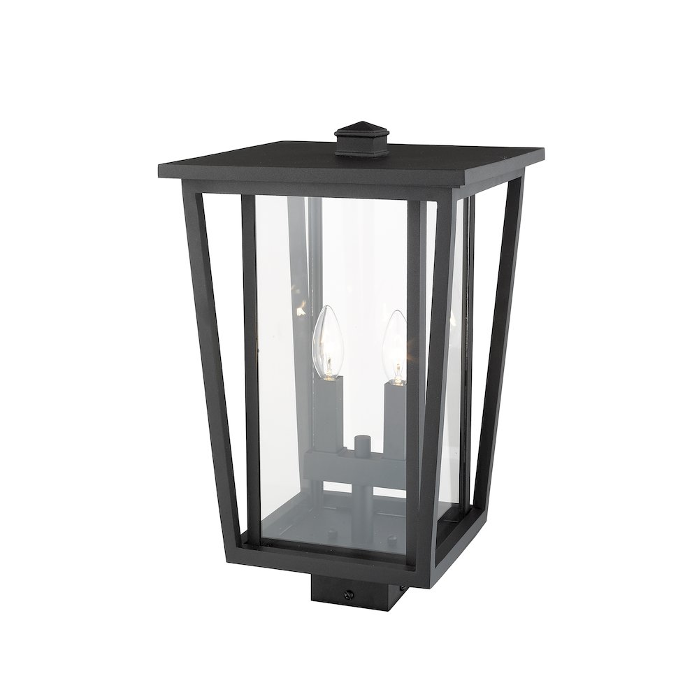 Z-Lite 2 Light Outdoor Post Mount Fixture. Picture 3