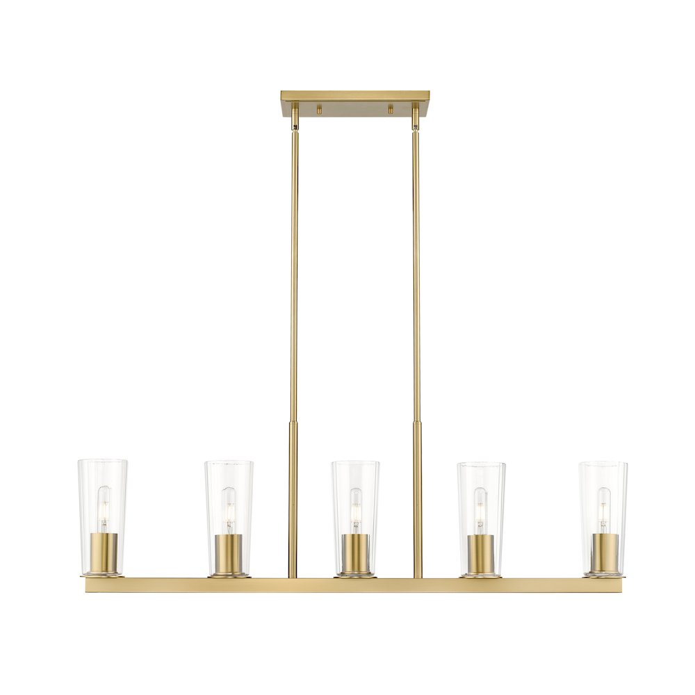 Z-Lite 5 Light Linear Chandelier. Picture 3