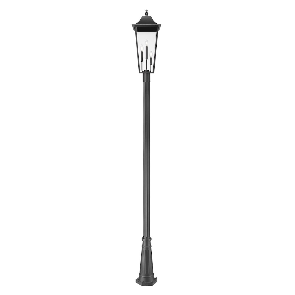 Z-Lite 3 Light Outdoor Post Mounted Fixture. Picture 3