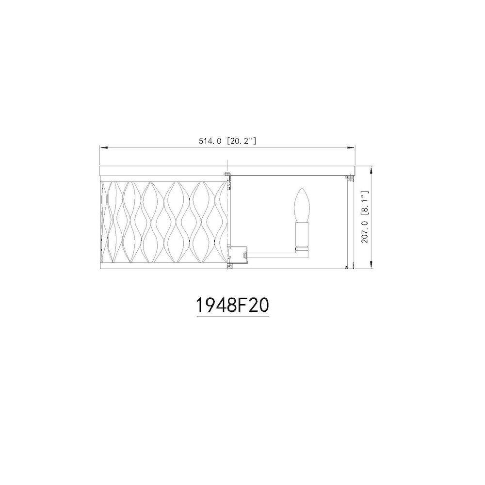 Z-Lite 5 Light Flush mount. Picture 8