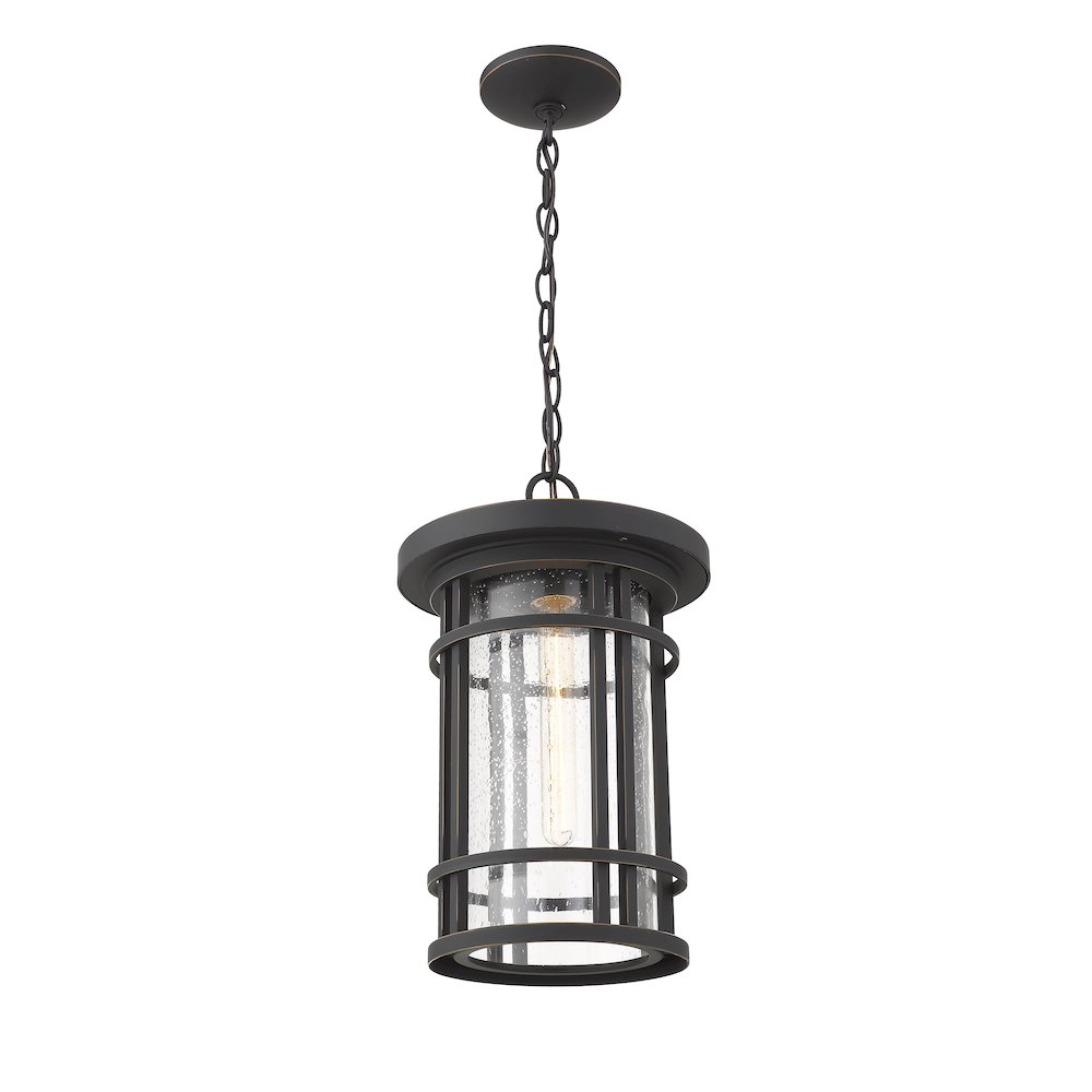 Z-Lite 1 Light Outdoor Chain Mount Ceiling Fixture. Picture 2