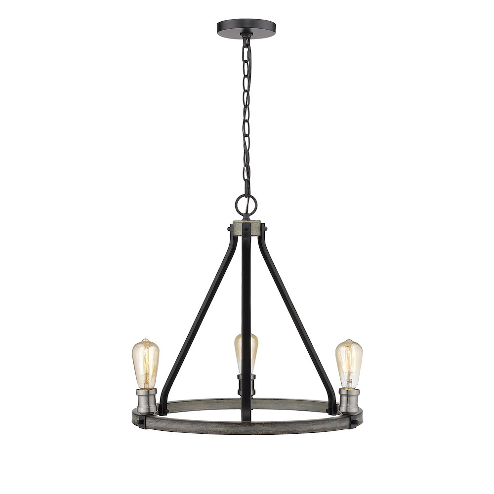 Z-Lite 3 Light Chandelier. Picture 3