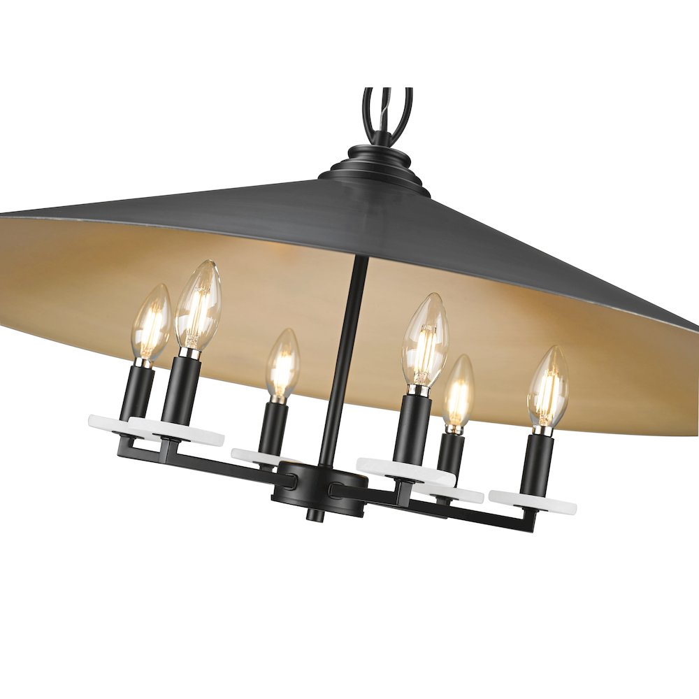 Z-Lite 6 Light Pendant. Picture 4
