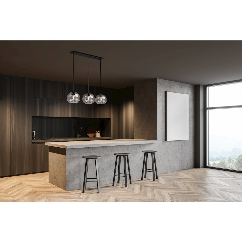 Z-Lite 3 Light Linear Chandelier. Picture 7