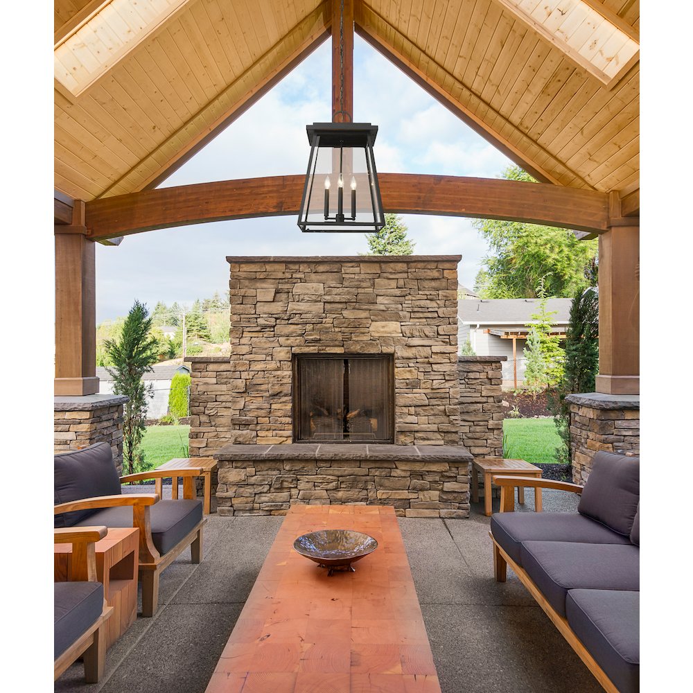 Z-Lite 4 Light Outdoor Chain Mount Ceiling Fixture. Picture 7